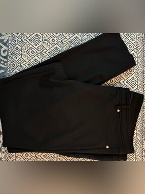 J. McLaughlin Lexi Knit Black Pants with Button Detail